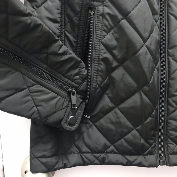 Zara mens black quilted bomber jacket size Small - Picture 4 of 10
